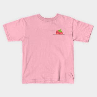 Peeking Cute Strawberry Kids T-Shirt